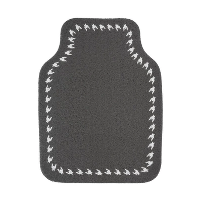Anti-Dirty Anti-Slip Pad for Car | Universal Foot Pad - white-houndstooth-edge-floor-mats-front-row