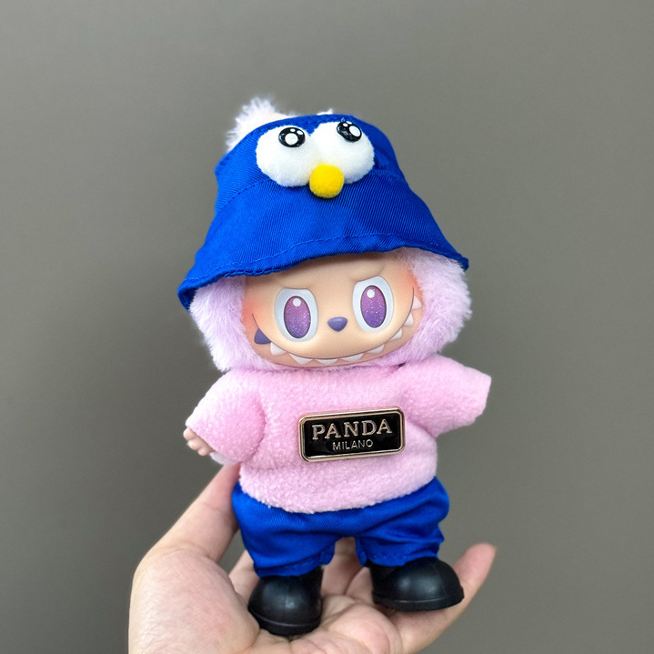 仅衣服适用于拉布布娃衣一二三代搪胶玩偶挂件公仔可穿圣诞娃衣套|undefined