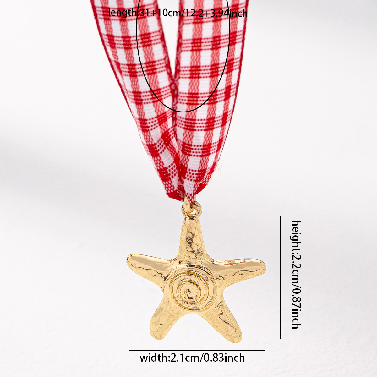 9g Weight Lobster Trigger Clasp Closure Clasp Closure Type Metal Pendant Material Pendant Necklace Classification Retro Classic Style Starfish Metal Cord String Lobster Trigger Clasp Closure Choker Wholesale