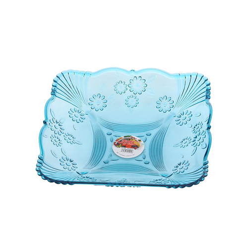 Creative wavy lace geometric flower relief decoration fashionable home decoration fruit snack storage fruit plate