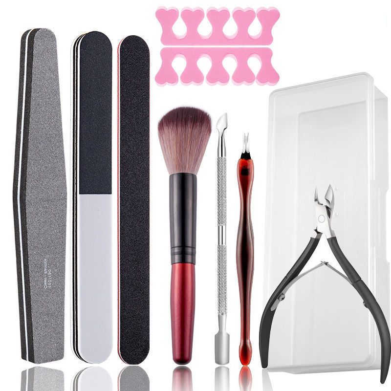 美甲指甲锉打磨条磨甲专用砂条抛光条海绵搓条修指甲打磨工具套装