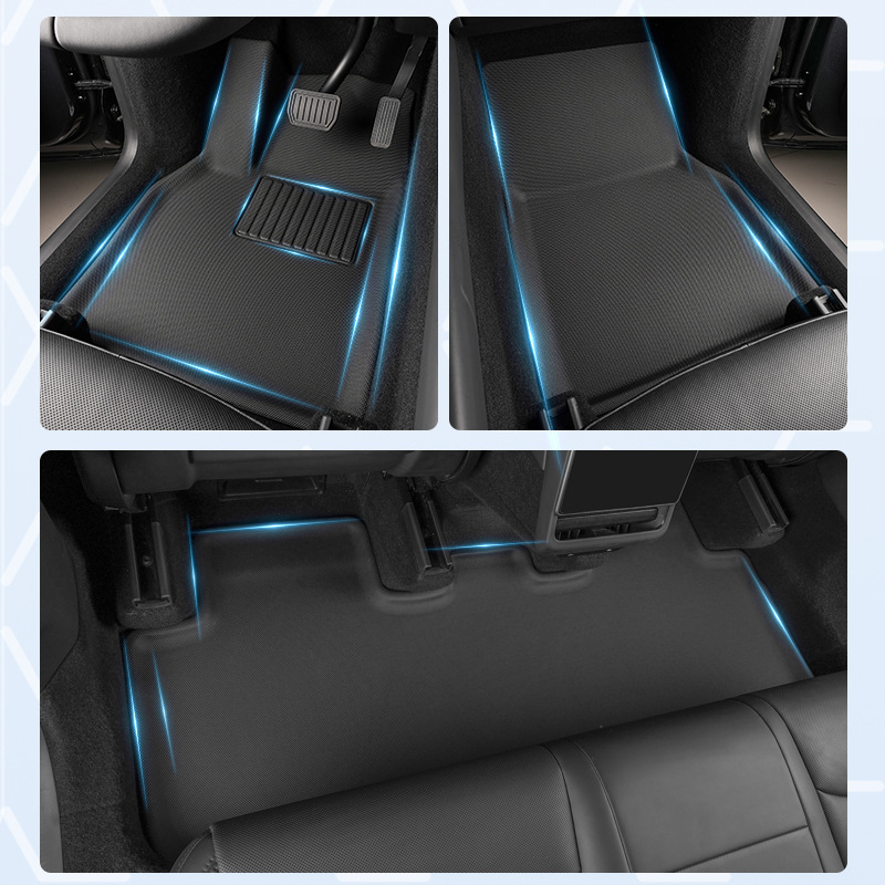 Para 2021 - 2024 Tesla Model Y / Model3 Nuevo 3D todo clima almohadilla de pie XPE