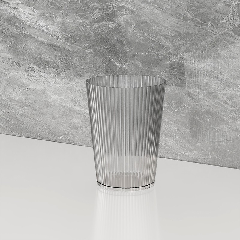 Bicchiere da bagno trasparente e portaspazzolini di lusso_voghion.com