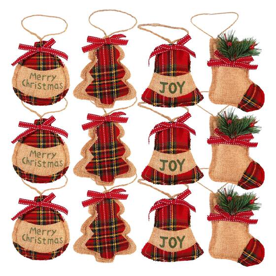 New Christmas Ornaments Christmas Tree Decorations Cross-border Foreign Trade Creative Christmas Ornaments Fabric Products Wholesale