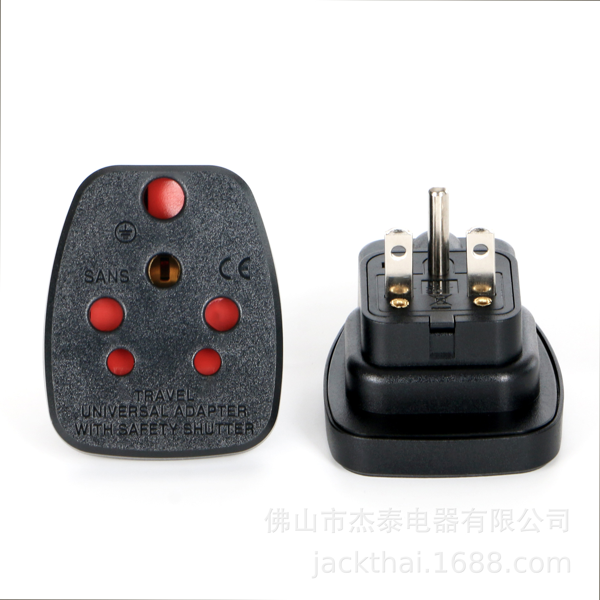 SANS-18美式NEMA 6-15P转印度插头,亚马逊美国站热卖单品,南非标