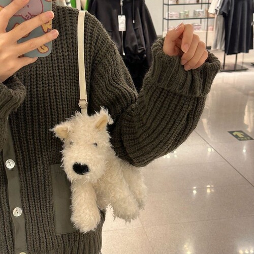 New West Highland Plush Toy Dog Doll Simulation Puppy Small Doll Rag Doll Girl Birthday Gift Female