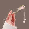 Retro Chinese hairpin with tassels, advanced Hanfu, wooden hair accessory, high-quality style, Chinese style