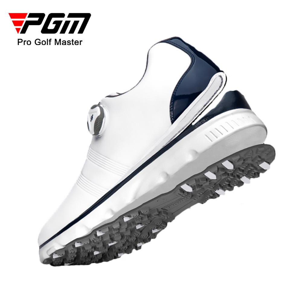 Giày golf PGM chống nước nam đinh chống trượt — XZ164IP cao su không thấm nước giày-Trắng Đỏ, XZ164IP cao su không thấm nước giày-Trắng Xám, XZ164IP cao su không thấm nước giày-Trắng Xanh