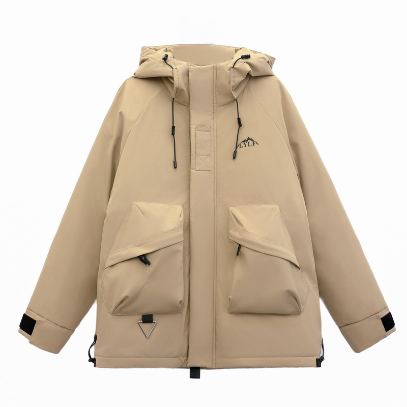 Ropa de algodón al aire libre japonesa marca de invierno pareja gruesa abrigo de vestir de aire neutro suelto ropa de algodón de herramientas casuales