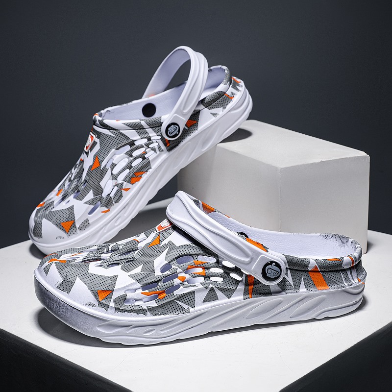 Dongdong zapatos para hombres de comercio exterior de verano tamaño grande zapatos ligeros dos zapatos de playa de moda zapatillas de cabeza