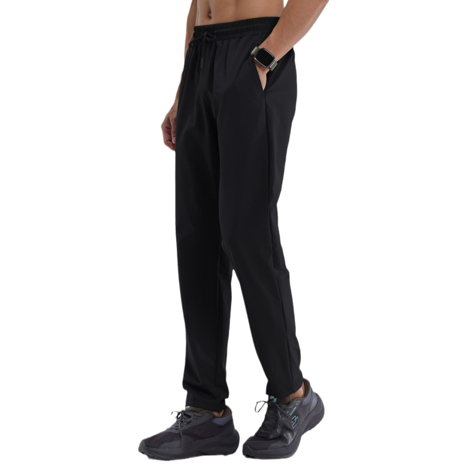 Pantalones deportivos impermeables al aire libre para hombres, pantalones de montaña de secado rápido, pantalones básicos de carreras casuales y cómodos para hombres