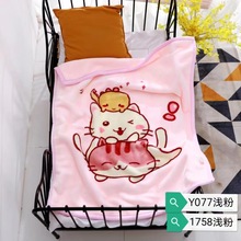 儿童云毯冬季双层加厚直角包边童毯110*140大版卡通婴儿新款毛毯