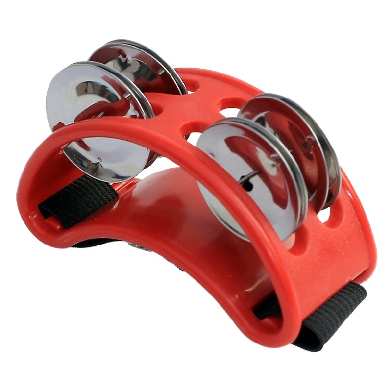 Sonajero carhong caja de tambor acompañamiento guitarra popular tocando y cantando Tambor de mano africano macro Pie de tambor Campana paso Campana Accesorios