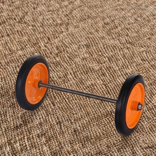 Trolley Wheels with Axle Widened Solid Rubber Wheels Industrial and Mining Wheels Tiger Wheels Set of Two Wheels Homemade Pull Cart