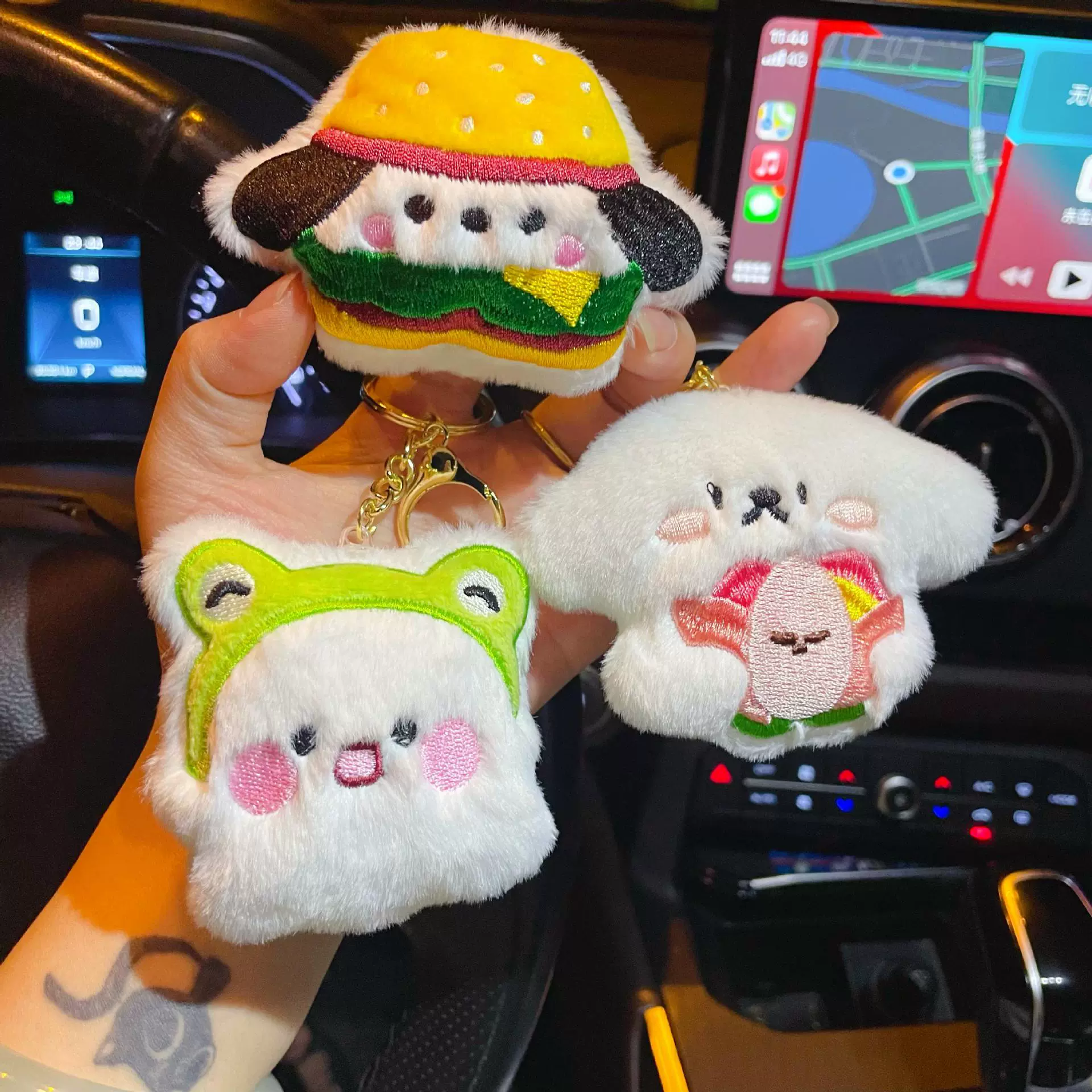 Cartoon plush pendant, bag, pack, keychain, accessory, frog