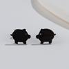 Fashionable accessory, cute brand earrings, rabbit, piercing, suitable for import, new collection, simple and elegant design, cat