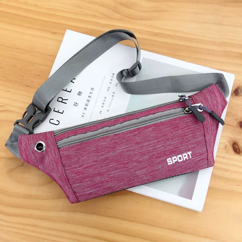 Спорт Открытый Легкий Тонкий Анти-Кражи Талии Сумка Бег Спорт Холст Многофункциональный Талии Сумка Унисекс