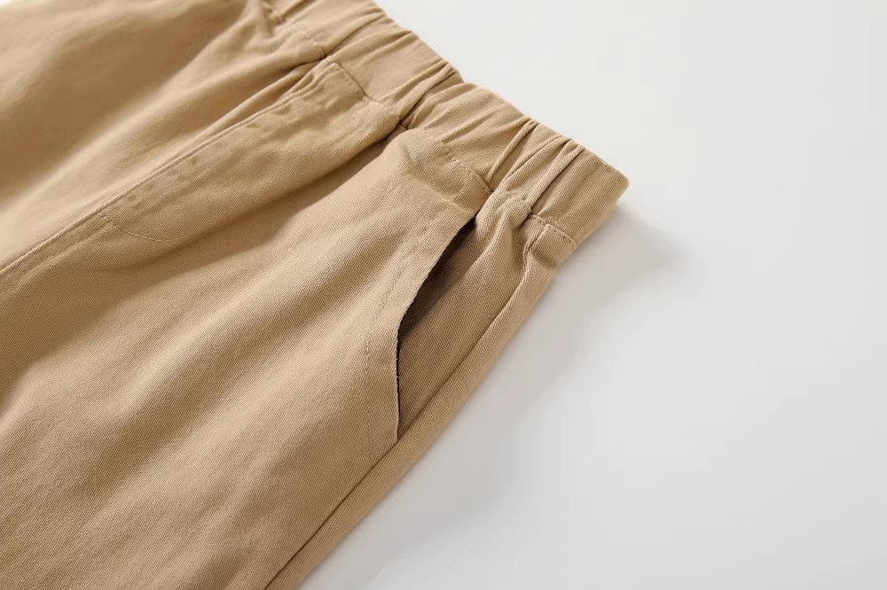 Klassische Kinder Stoffhose Aus Twill Baumwolle Für Schule Alltag_voghion.com