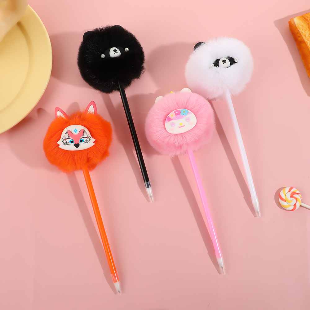 Cartoon cute stationery with animals for students