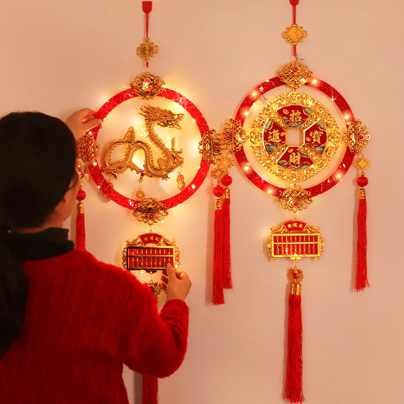2025 New Year Decoration Pendant Indoor Luminous Lucky Snake Spring…