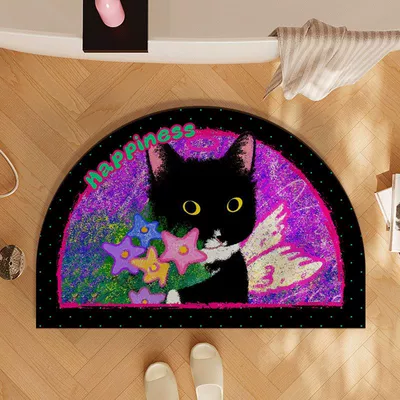 Avtomobil döşəmə paspasları | Cartoon Cute Kitten Soft Diatom - kitten-8-bathroom-mat-4060cm-diatom-mudabsorbent-and-quick-drying