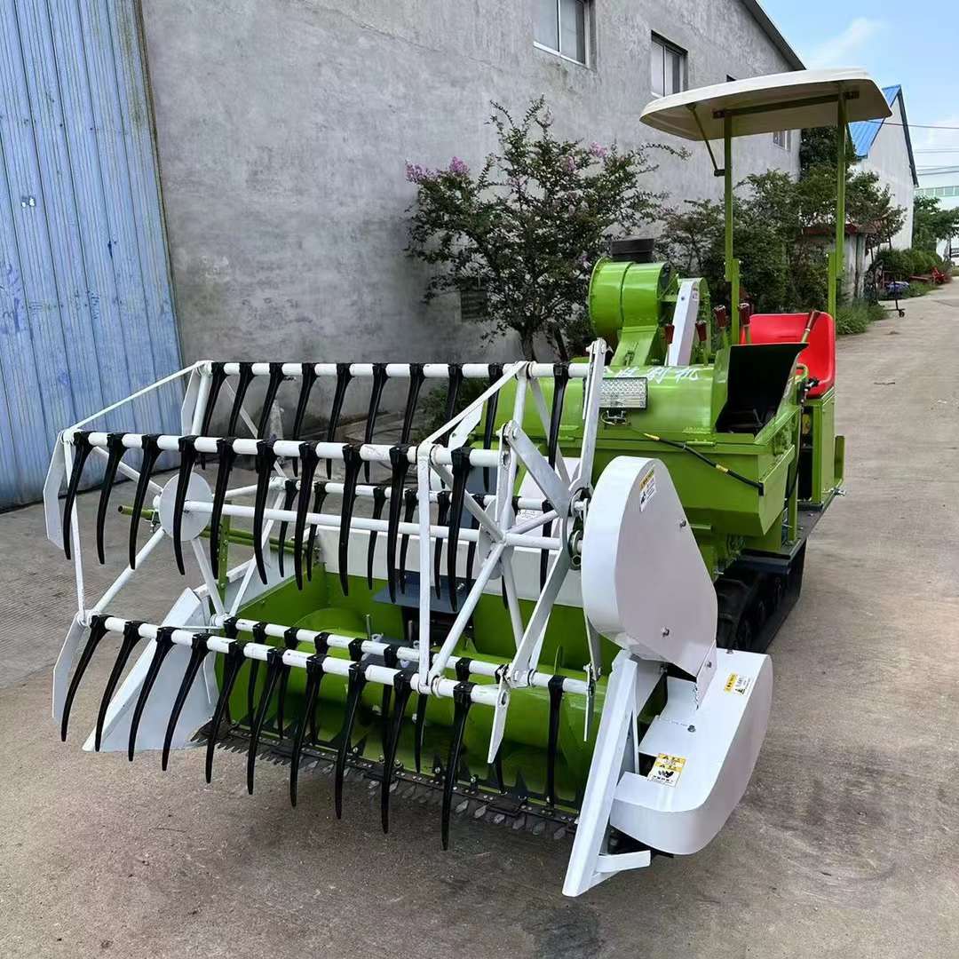 小型履带式水稻收割机 履带式稻麦联合收割机 大豆油菜联合收割机