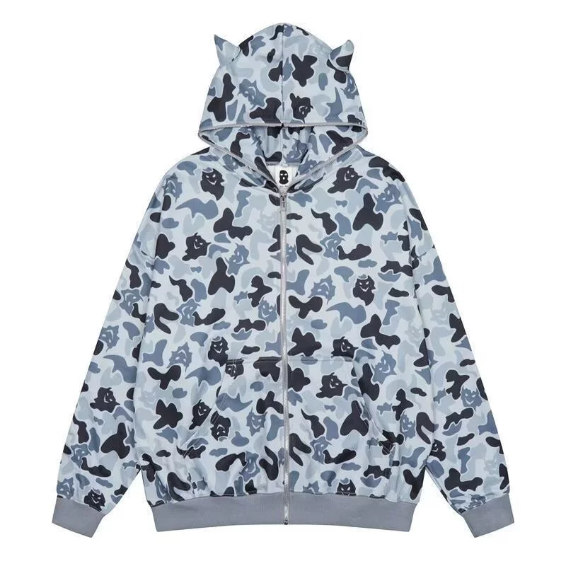 2024 новые американские тяжелые акулы камуфляжные свитера с капюшоном