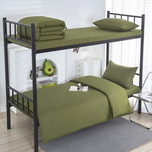 Pure Cotton Three-Piece Set for School Army Green Military Training Camouflage Unit Dormitory Single Bed Pure Cotton Six-Piece Set Wholesale