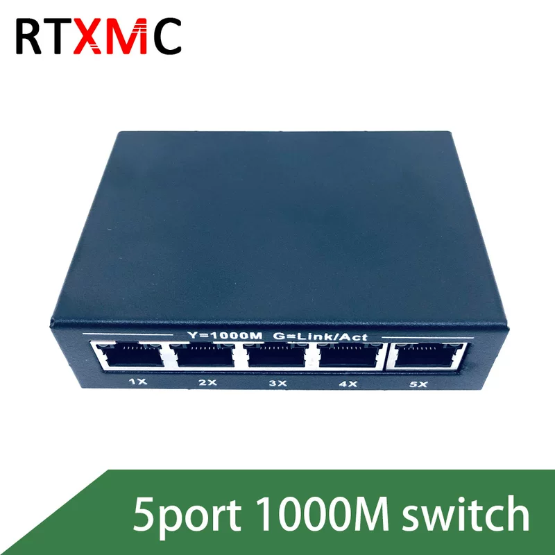 Переключатель/Хаб гигабитный 5-портовый Ethernet кабель разветвитель пластиковый корпус железный корпус оптовая продажа полноценный гигабитный порт