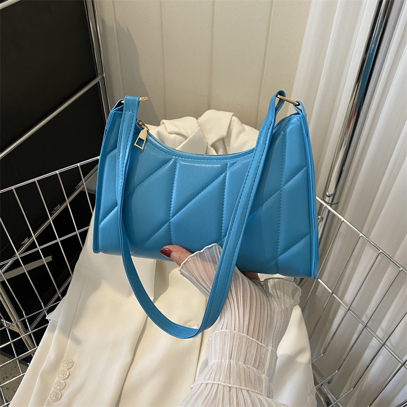 2023 verano nueva moda Moda retro textura bolsa de axilas simple bolsa de palo francés bolsa de hombro Portátil Bolsa de las mujeres