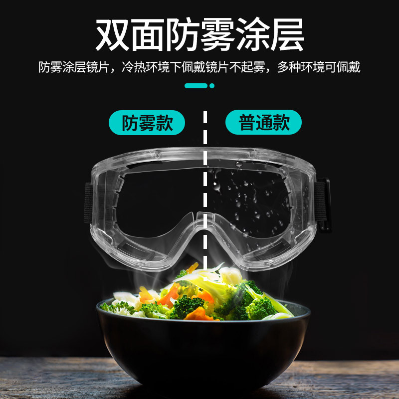 Watching mirror anti -droplet anti -splash protection, dust, anti -fog, air -permeable glasses, gossip, gosmos, labor insurance, polished windshield men and women 2