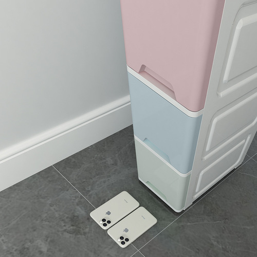 Bathroom shelf storage, floor-mounted, toilet seat caddy, gap storage, no drilling, washbasin, cosmetic storage cabinet