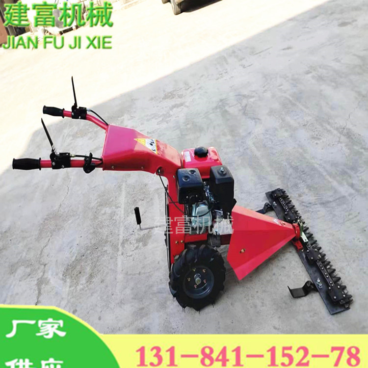 手扶割草机 汽油款人工手推剪草机 牧场除草器