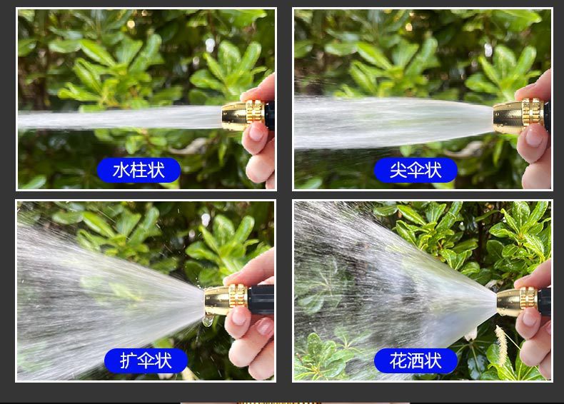 High-Pressure Car Wash Water Gun, Household Spray Gun, Powerful Booster for Car Washing, Car Cleaning Nozzle, Hose, Soft Pipe for Watering Flowers