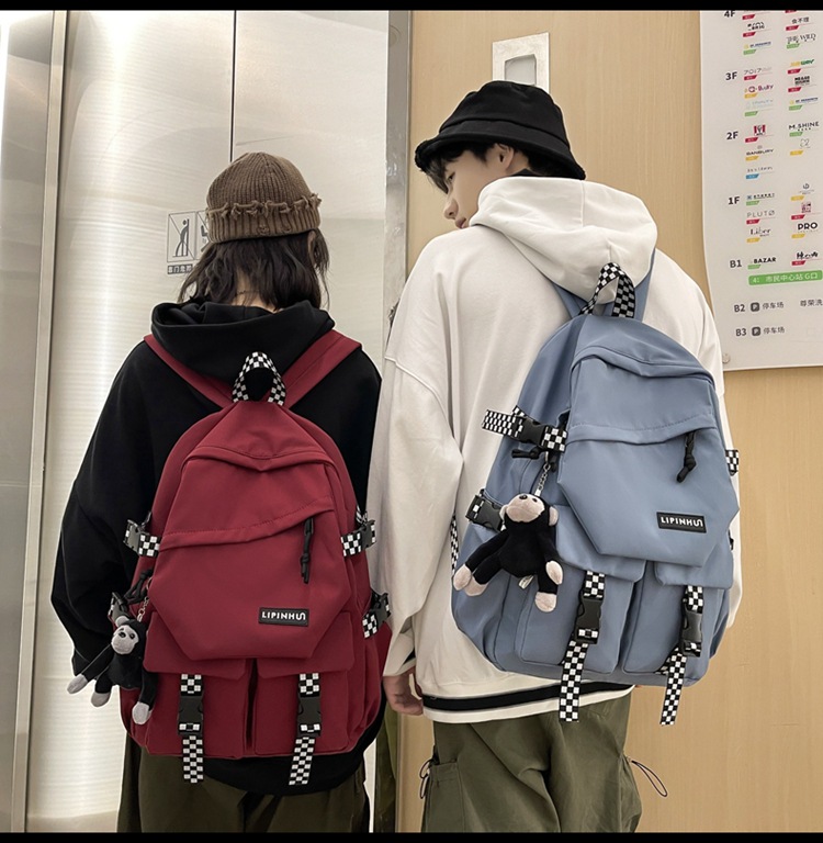 School bag Korean Harajuku backpack junior high school student largecapacity college style backpackpicture32