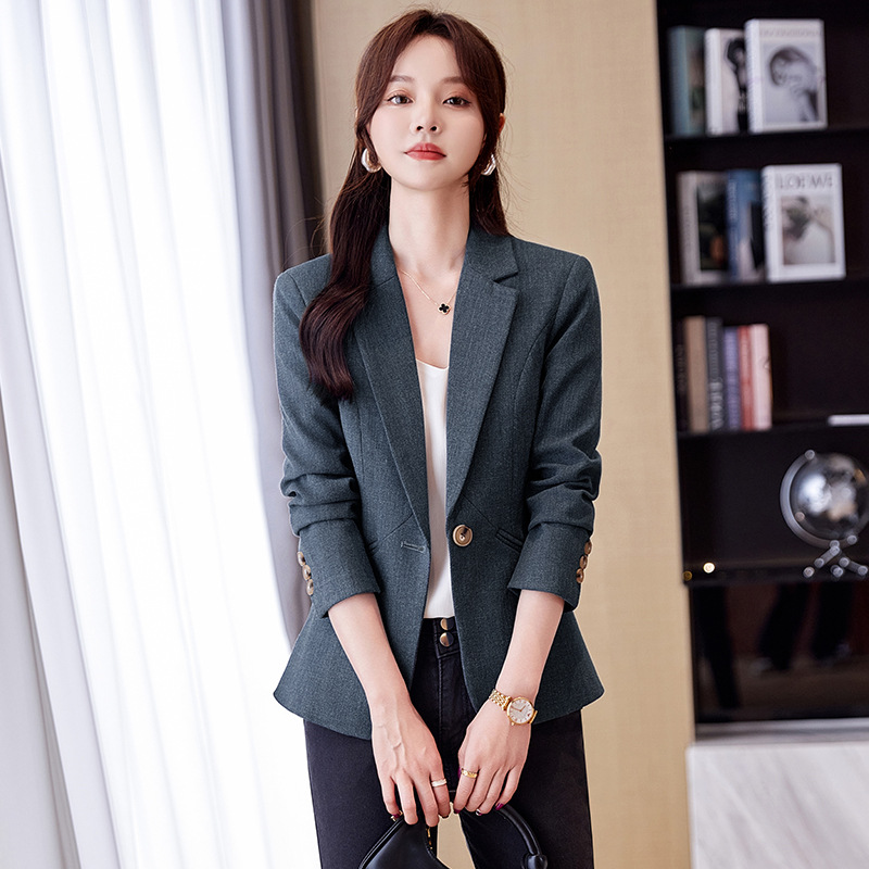 Temperament short suit coat women's spring and autumn 2024 new spring western style waist ladies suit coat wholesale