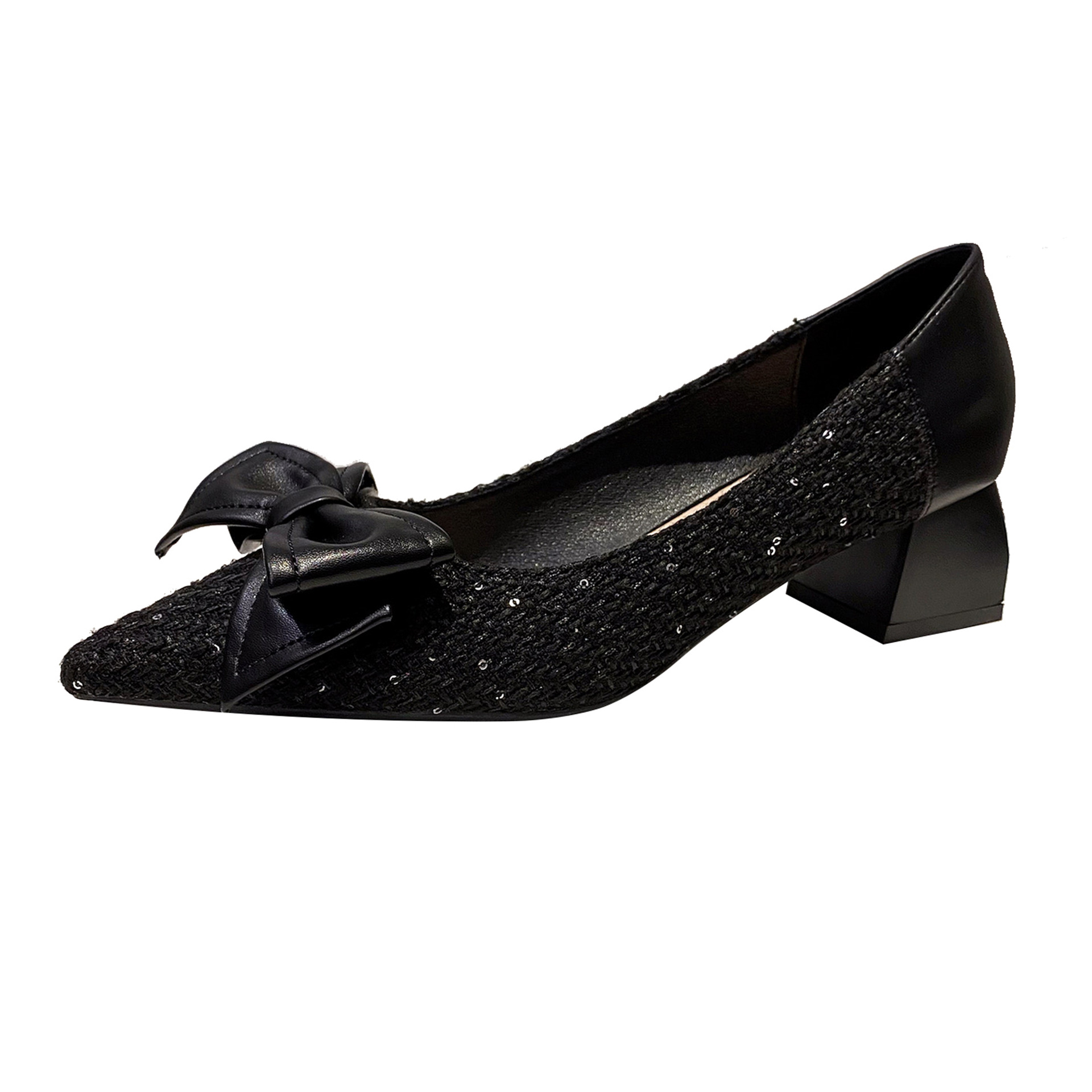 Damen High Heels Abendschuhe Mit Schleife Und Spitzem Absatz_voghion.com