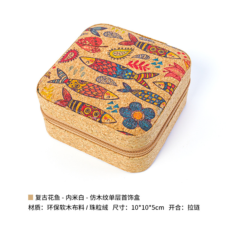 복고풍 꽃 물고기