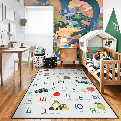 Avtomobil döşəmə paspasları: Carpet Early Education Center Reading - alphanumeric-5080cm-crystal-velvet