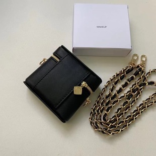 Chanel style chain lipstick bag crossbody coin purse transformation lipstick bag with packaging