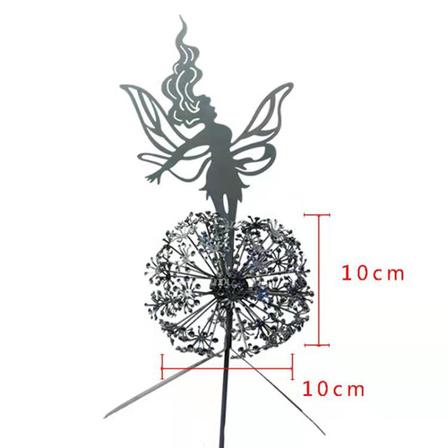 Flower Fairy Dandelion Park Plug-in Decoration Fairy Wire Garden Decoration Metal Crafts Ornaments