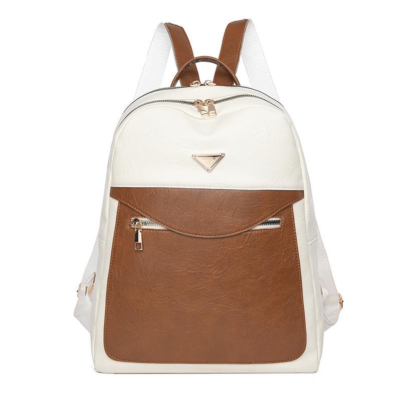 Bolsos para mujer 2025 nueva mochila de PU para mujer coreana Mochila de viaje al aire libre de todo fósforo de moda Mochila escolar para estudiantes universitarios