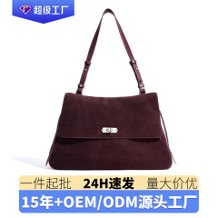 2025新款高级感百搭简约通勤包时尚凯莉包女士真皮手提包单肩包