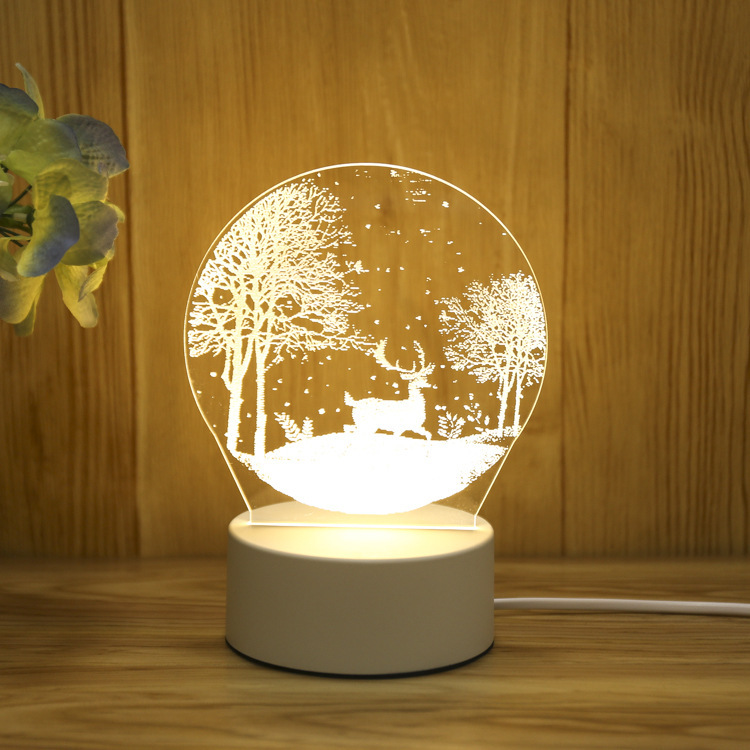 New 3D small table lamp LED gift light R...