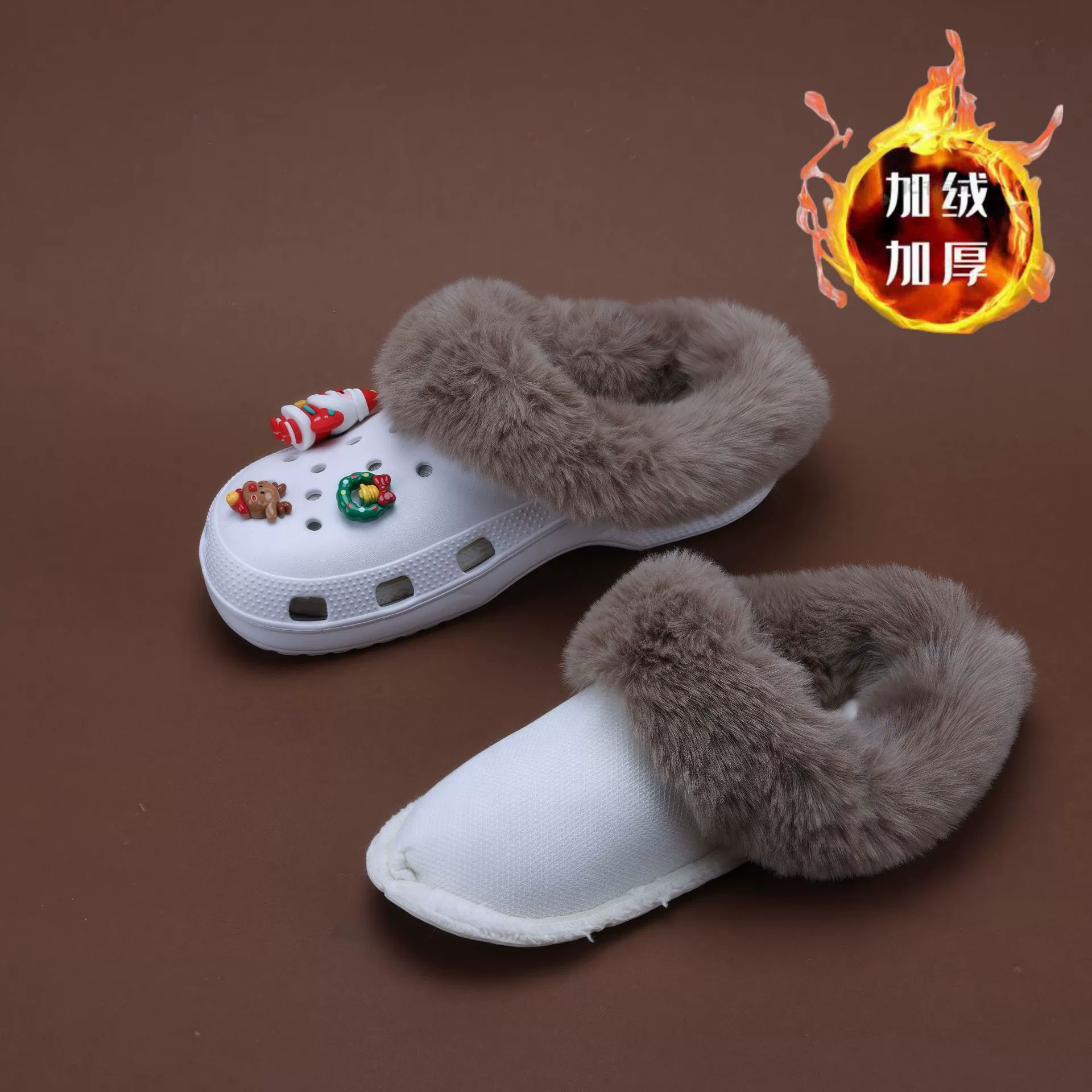 Бархатные сабо съемной внутренней подкладкой, съемные и моющиеся хлопчатобумажные чехлы, зимние теплые бахилы, утолщенные плюшевые чехлы оптом.