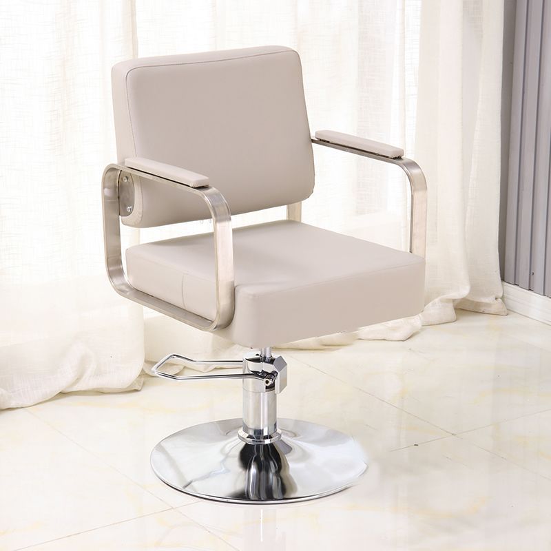 Sin pedal - asiento gris claro - reposabrazos plateados - disco galvanizado