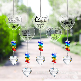 Crystal Mother's Day Gift Sunshine Catcher Pendant DIY Love Pendant Wedding Souvenir Amazon Cross Border Goods