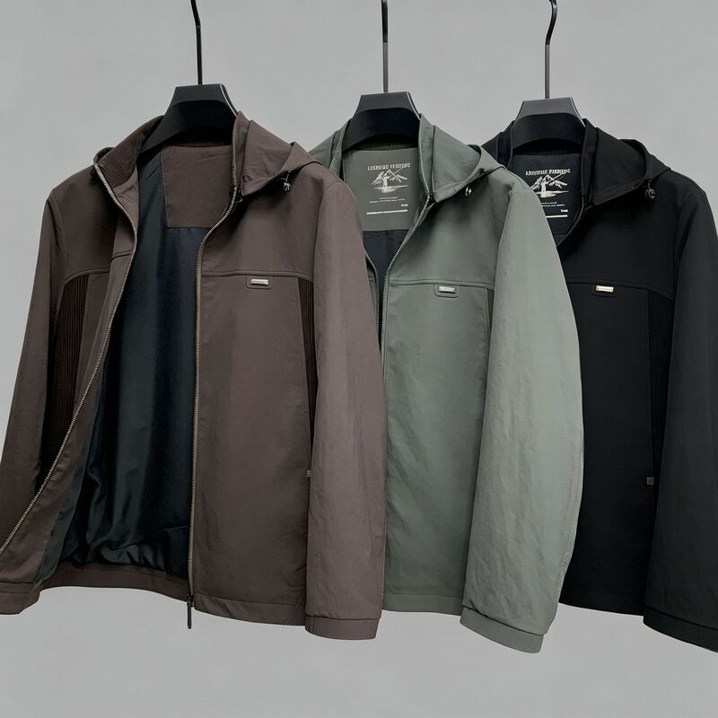 2026 New Autumn Men's Jacket with Detachable Hood, Casual Coat for Middle-Aged 40-Year-Old Dads 2026 New Autumn Men's Jacket with Detachable Hood, Casual Coat for Middle-Aged 40-Year-Old Dads