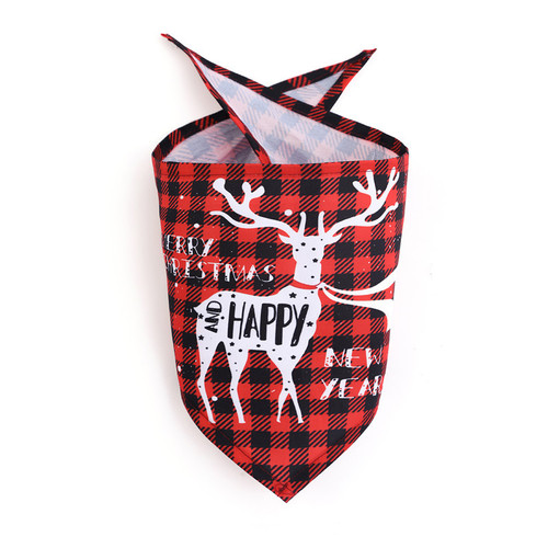 Cross-border Halloween pet towels Christmas dog triangle scarf cat scarf dog drool towel wholesale