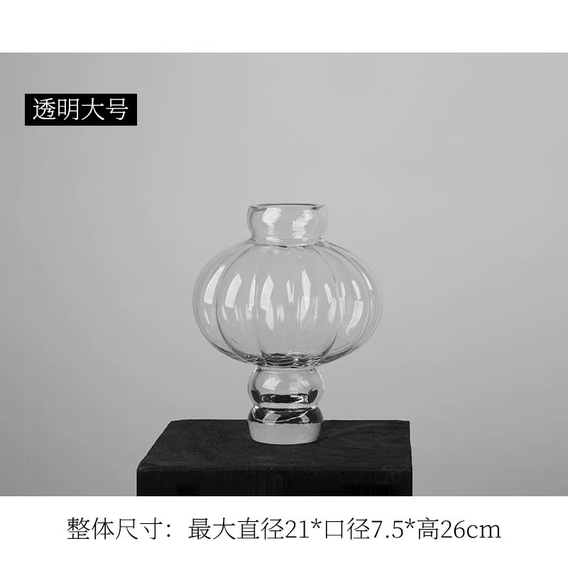 Nueva linterna china estilo hogar vasos de vidrio modelo moderno decoración de gabinete invitados